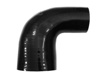 Silicone Reducer Elbow 90°, 80 - 70mm, black | BOOST...