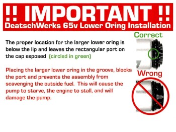 Fuel pump DeatschWerks DW65v VW Golf 4 R32 AWD