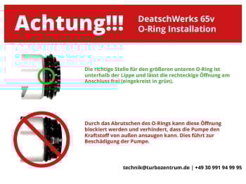 Fuel pump DeatschWerks DW65v VW Golf 4 V6 AWD