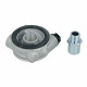 Oil filter adapter / sandwhich plate with thermostat 2x M18x1,5 - for oil cooler