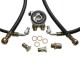 Oil cooler installation kit - standard hoses (black) - with thermostat