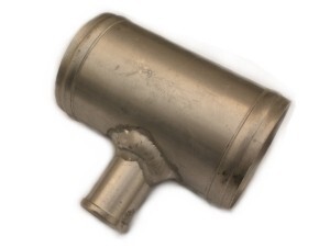 Aluminium tee - Aluminium - 100mm - 25mm