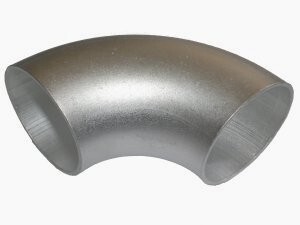 Short Aluminium Elbow 90° with 100mm diameter