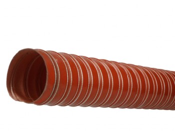 Cold Air Feed Ducting Hose Silicone - 2m length - 76mm, red