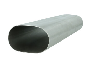 Titanium Pipe oval 89 mm x 54 mm / 30 cm