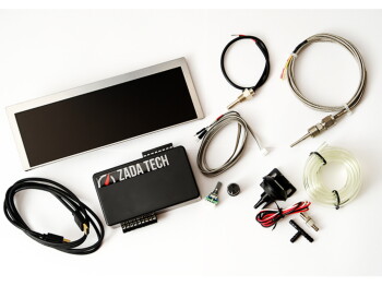 9.1" LCD TFT display including sensors for boost pressure, oil and exhaust temperature | Zada Tech