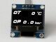 OLED 0.96" digital dual oil temperature (°C) + oil pressure (Bar) display - incl. sensors