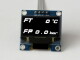 OLED 1.3" digital dual fuel temperature (°C) + fuel pressure (Bar) display - incl. sensors