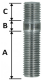 Stud M10 x 1.25 x 30 with 10.9 strength