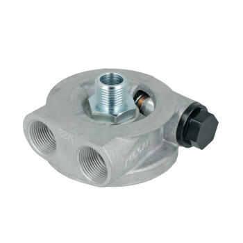 Oil filter adapter / sandwhich plate with thermostat 2x...