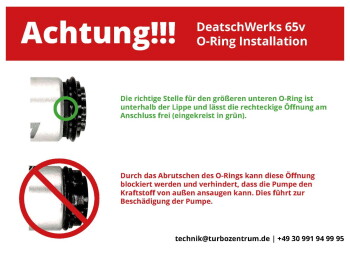 Fuel Pump DeatschWerks DW65v VW Golf 5 2.0 GTI