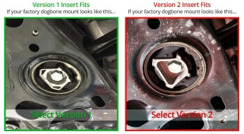 Aluminium torque support + insert for bearing VW Golf 7 1.8 TSI (Version 2)