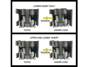 Aluminium torque support + insert for bearing VW Golf 7 GTD (Version 1)