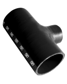 Hose Tee 2.75" ID 1.50" spout | TS-HT275150-BK