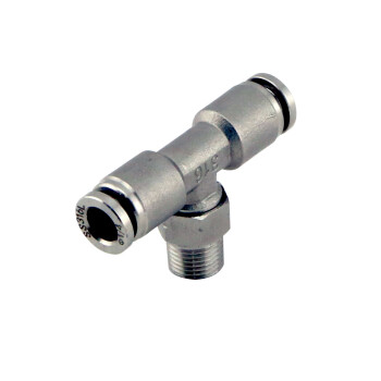 1/8" NPT Tee Pushloc Fitting - SS - 1/4" |...