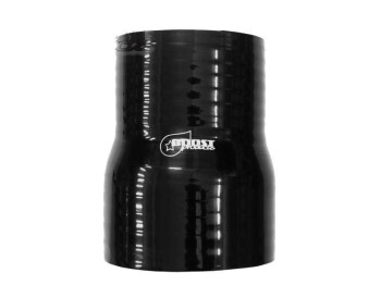 Silicone Reducer Straight, 80 - 70mm, black | BOOST products