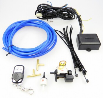 Universal Exhaust Cutout Valve Vacuum Controlled - Complete System incl. Vacuum Tank