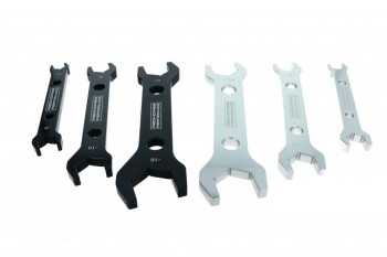 Double-ended alumimun Dash wrench - black / silver