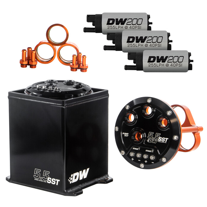 5,5L Staged Surge Tank, includes three DW fuel pumps |...