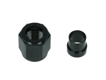 Dash union pipe connection fitting - black
