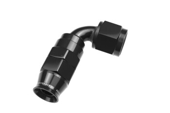 PTFE reusable swivel hose end - black / 90&deg; | RHP