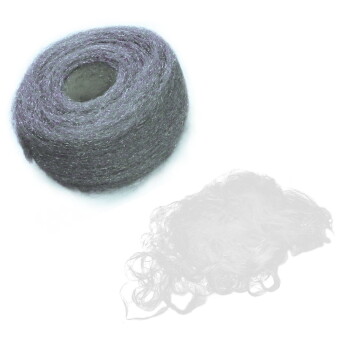 Dampening wool for exhaust mufflers