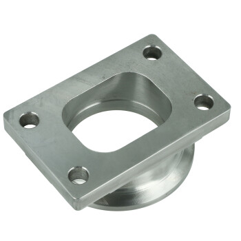 Stainless steel manifold flange adapter T25 to V-Band turbocharger