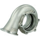 Precision Turbo turbine housing for 62 mm turbine wheel / 0.64 A/R / V-Band ext. WG / V-Band - Stainless