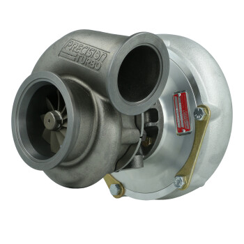 Precision Turbo PT 6262 GEN1 Turbocharger / journal bearing / V-Band 0.64 A/R / ext. WG. / V-Band outlet / S-cover Highflow / up to 705 HP