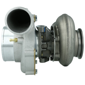Precision Turbo PT 6262 GEN1 Turbocharger / journal bearing / V-Band 0.64 A/R / ext. WG. / V-Band outlet / S-cover Highflow / up to 705 HP