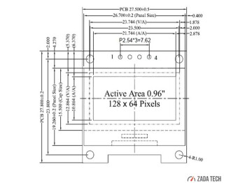 OLED 0.96" digital dual gauge incl. sensor