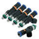 Matched set of 5 Bosch Fuel Injectors - 525ccm - EV14 52mm - Standard