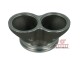 Manifold V-Band TwinScroll Inlet Flange for Garrett Housings - cast iron