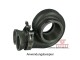 Manifold V-Band TwinScroll Inlet Flange for Garrett Housings - cast iron
