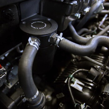 Baffled Oil Catch Can System Mishimoto Honda Civic X Type R (FK8) / left hand drive | MMBCC-CTR-17PBEBK2
