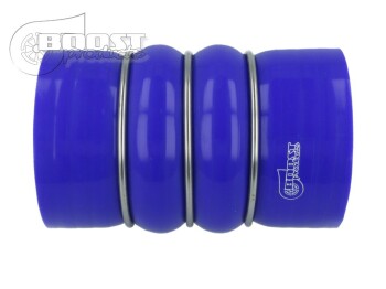Silicone Coupler - Double Hump, 60mm, Blue