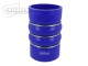 Silicone Coupler - Double Hump, 60mm, Blue
