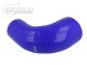Silicone Reducer Elbow 90°, 60 - 51mm, Blue