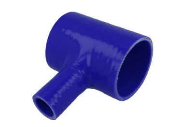 Silicone T-Piece Adapter 63,5mm / 25mm / Blue