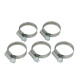Pack of 5 Hose Clamps - Stainless Steel - 70-90mm