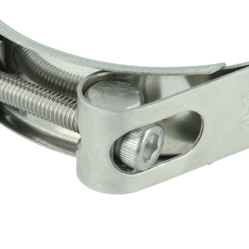 Heavy Duty Clamp Double Bands - Stainless Steel - 80-85mm