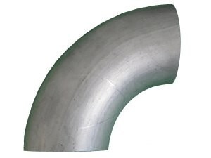 90° Stainless steel elbow 76mm x 2mm short