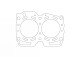Cylinder head gasket (CUT RING) for Subaru IMPREZA 2.0i 16V (97) / 93,50mm / 1,20mm | 330041R