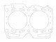 Cylinder Head Gasket Subaru IMPREZA 2.5i 16V / 100,00mm / 1,00mm | 338235R