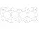 Cylinder Head Gasket Honda INTEGRA 1.8i 16V / 81,00mm / 0.85mm | 338098R