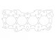 Cylinder Head Gasket Honda CIVIC-CRX 1.6i vtec 16V / 81,50mm / 0.85mm | 338085R