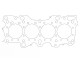 Cylinder Head Gasket Honda INTEGRA 1.8i 16V / 82,00mm / 0.85mm | 338086R