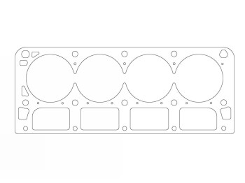 Cylinder head gasket (CUT RING) for Chevrolet / 105,40mm / 1,50mm | ATHENA