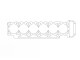 Cylinder head gasket (CUT RING) for BMW 635csi / 93,10mm / 2,00mm | 330016R