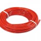Pressure Tubing - 1 / 4", Nylon, red. Price per metre.